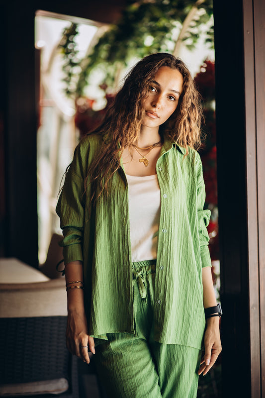 Ribbed Linen suit