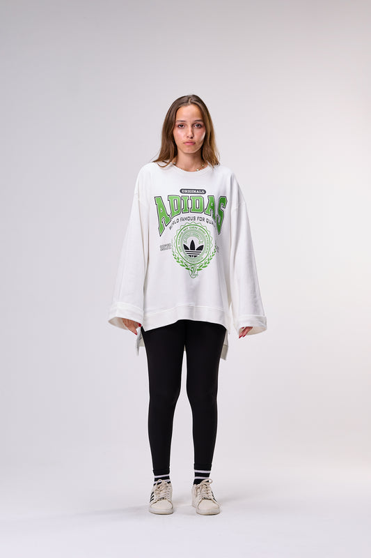 Retro sports – Oversized Printed Cotton T-shirt | 100% Comfy Fabric – Long Back with Side Slits