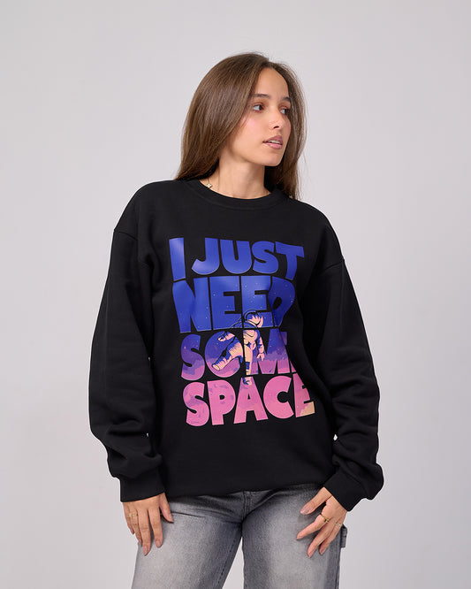 I Just Need Some Space – Oversized Graphic Sweatshirt