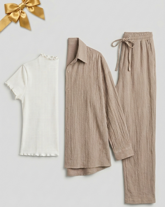 Get Pure Linen Suit With Cotton Basic And Save More