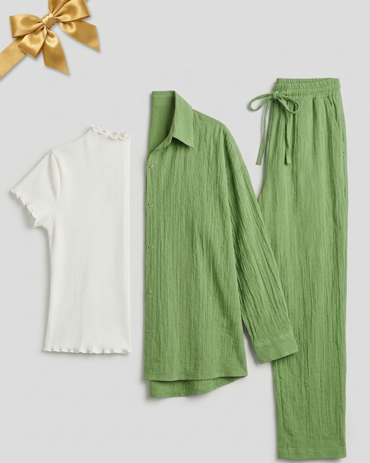 Get Pure Linen Suit With Cotton Basic And Save More