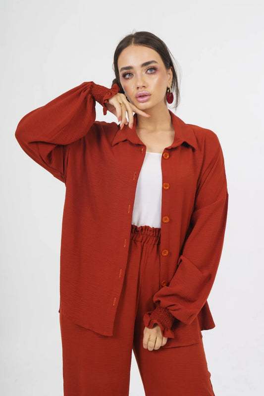 Crinkle Linen Set