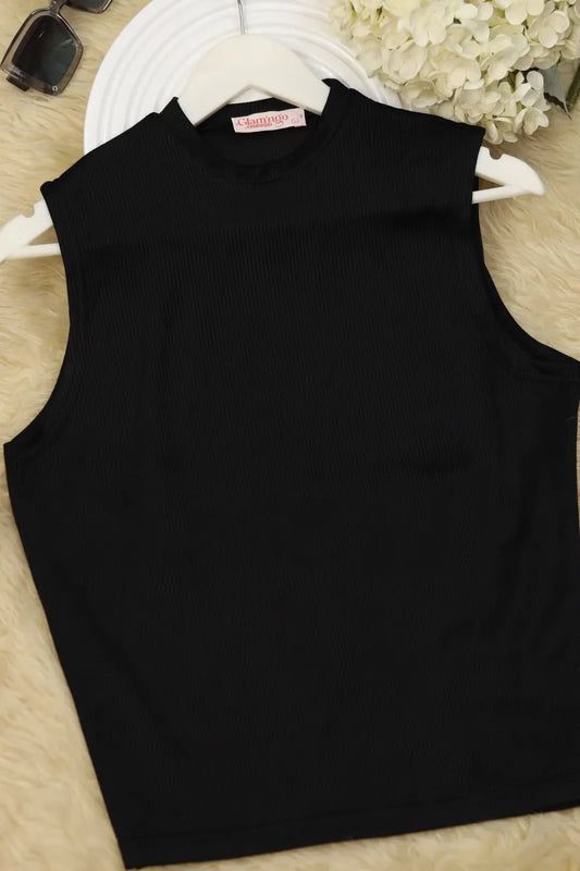 Ribbed Sleeveless Basic