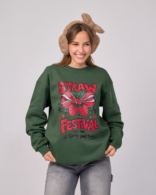 Sweatshirt “Straw Festival” – Green Edition