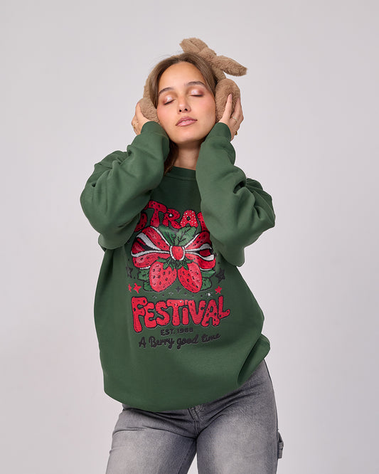 Sweatshirt “Straw Festival” – Green Edition