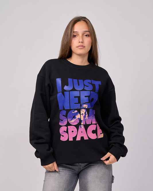 I Just Need Some Space – Oversized Graphic Sweatshirt