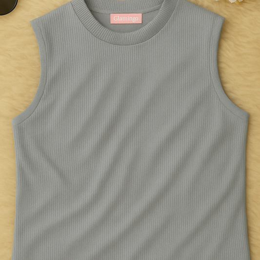 Ribbed Sleeveless Basic