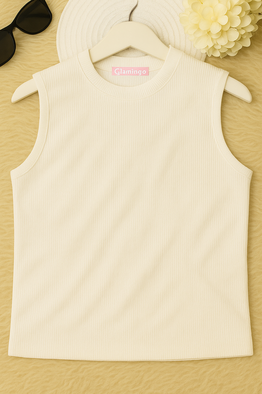 Ribbed Sleeveless Basic