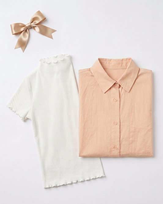 Get Pure Cotton Basic With Oversized Blouse And Save More