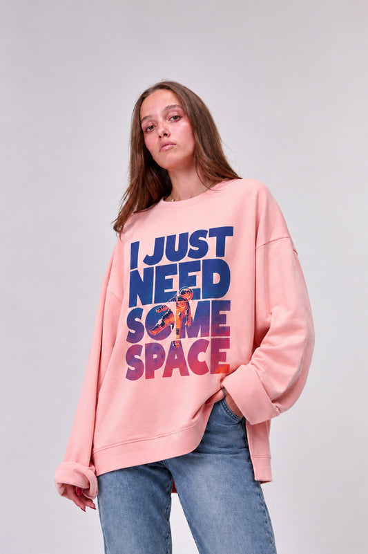 I JUST NEED MORE SPACE || Summer Premium Cotton Oversize Tshirt with Side Slits & Wide Bell Sleeves