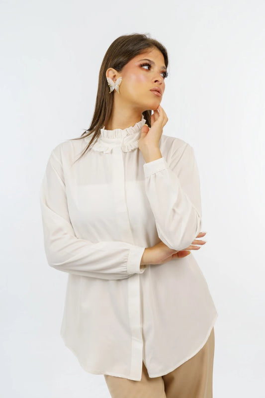 Ruffle Collar Blouse